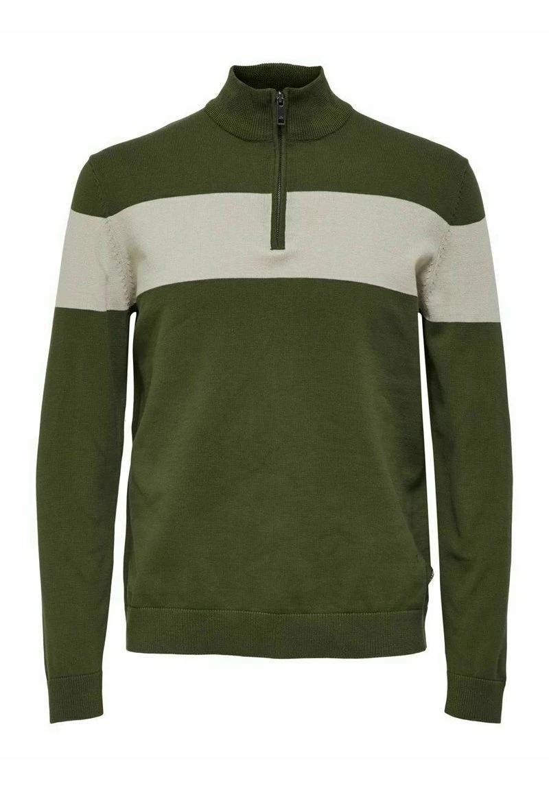 Only & Sons Herren ONSDON - Strickpullover - Olive Night 1 Only & Sons Herren ONSDON - Strickpullover - Olive Night