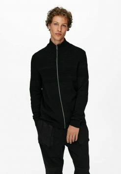 Only & Sons Herren ONSBACE - Strickjacke - Black