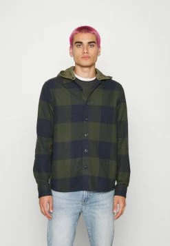 Only & Sons Herren ONSLAIN LIFE CHECK HOODIE - Leichte Jacke - Peat