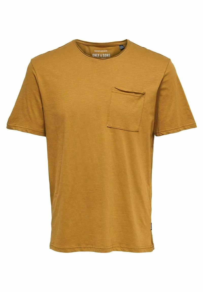 Only & Sons Herren ONSROY - T-Shirt Basic - Chipmunk 5 Only & Sons Herren ONSROY - T-Shirt Basic - Chipmunk – Bild 5