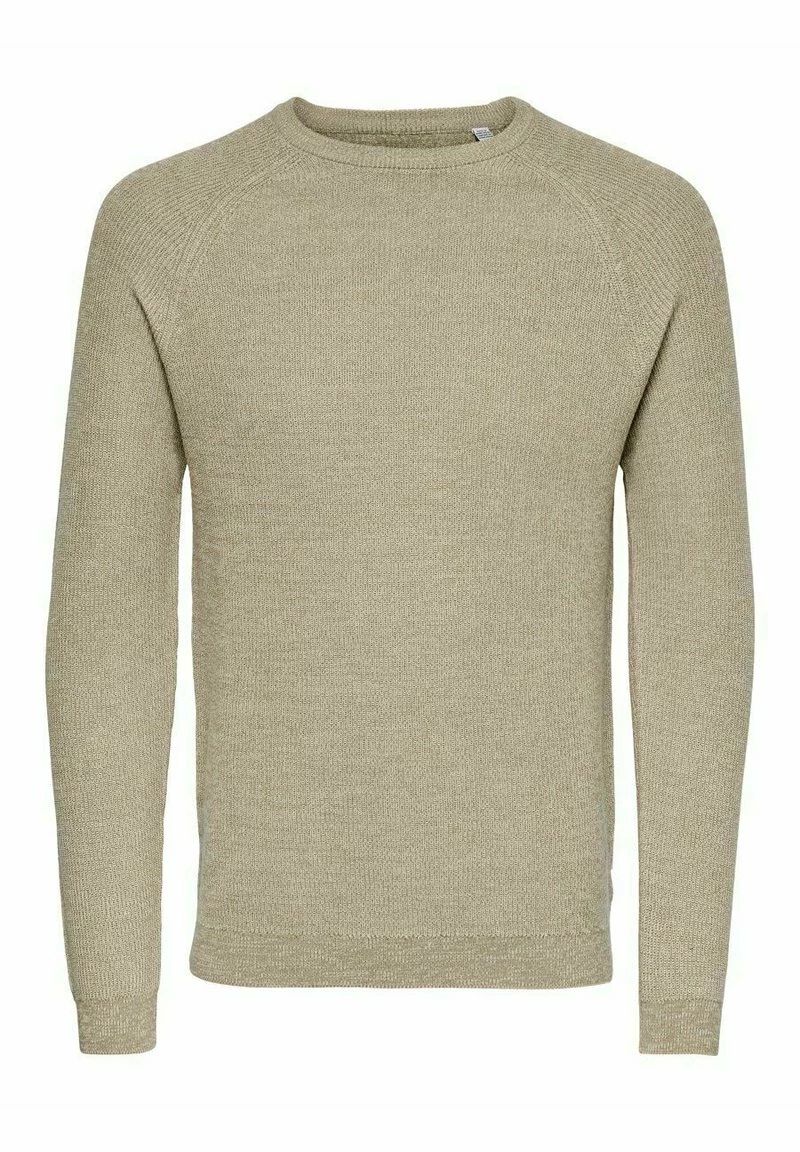 Only & Sons Herren Strickpullover - Light Brown 1 Only & Sons Herren Strickpullover - Light Brown