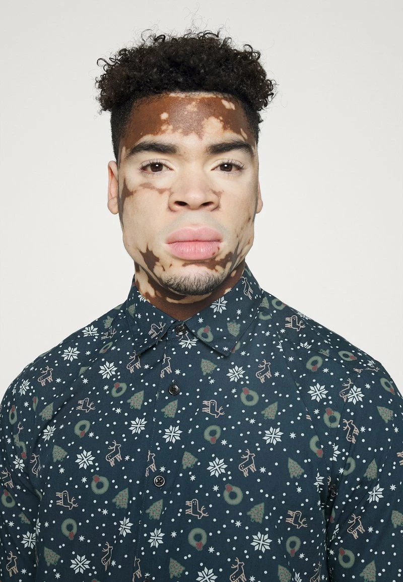 Only & Sons Herren ONSXMAS MADO - Hemd - Dress Blues 4 Only & Sons Herren ONSXMAS MADO - Hemd - Dress Blues – Bild 4