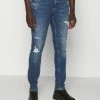 Only & Sons Herren ONSLOOM SLIM LIFE BLUEDESTROY - Jeans Slim Fit - Blue Denim