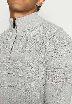 Only & Sons Herren ONSBACE - Strickpullover - Light Grey Melange -Only & Sons Geschäft 40b2e1f0600340e687affcf0c02e45bf