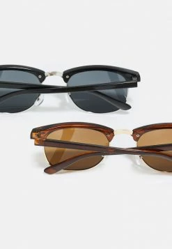 Only & Sons Unisex SUNGLASSES 2 PACK - Sonnenbrille - Brown Stone/club Black -Only & Sons Geschäft 42c0869c9e354459a3a275dbdf20fb1a