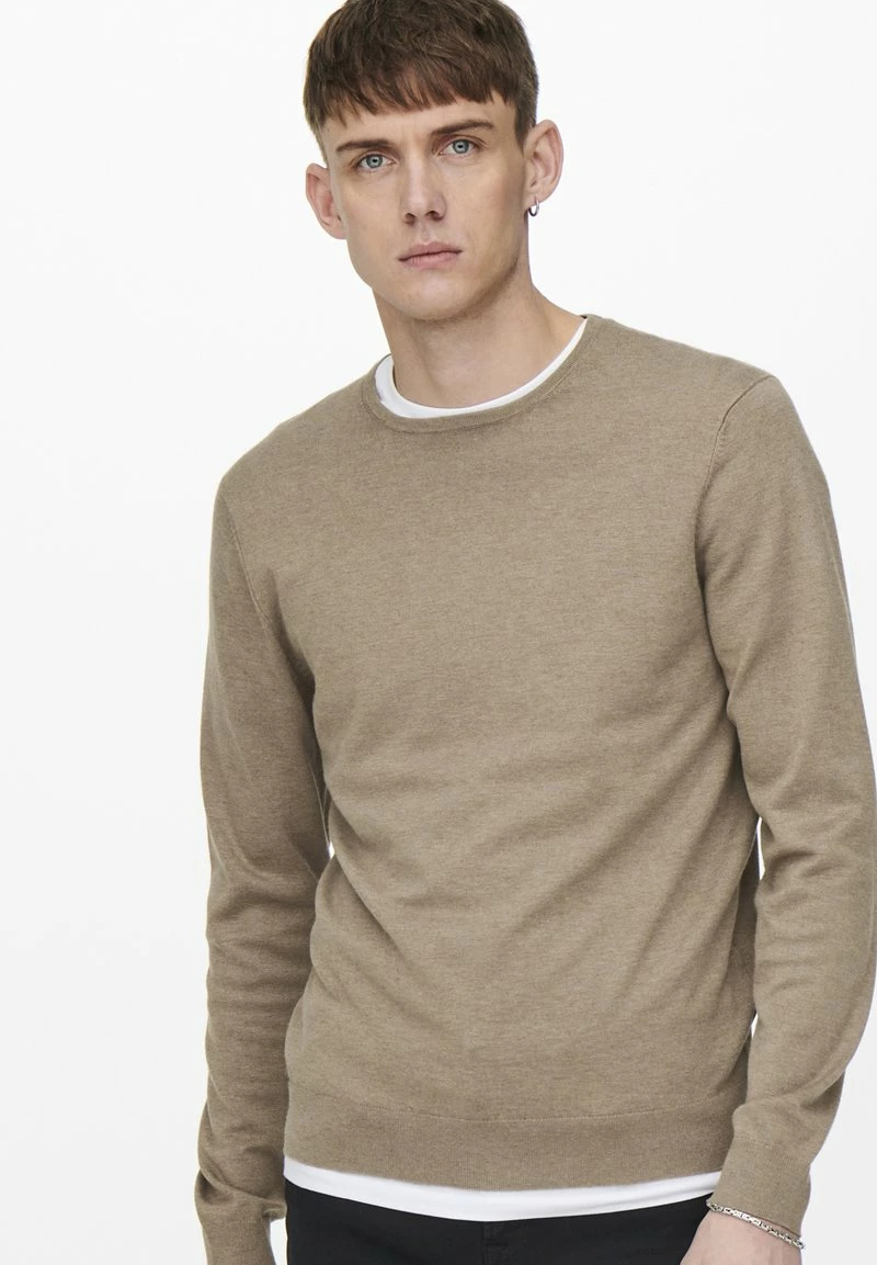 Only & Sons ONSWYLER LIFE CREW - Strickpullover - Incense | Herren 1 Only & Sons ONSWYLER LIFE CREW - Strickpullover - Incense | Herren