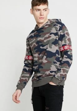 Only & Sons ONSCAMO TAPE HOODIE - Kapuzenpullover - Forrest Night | Herren