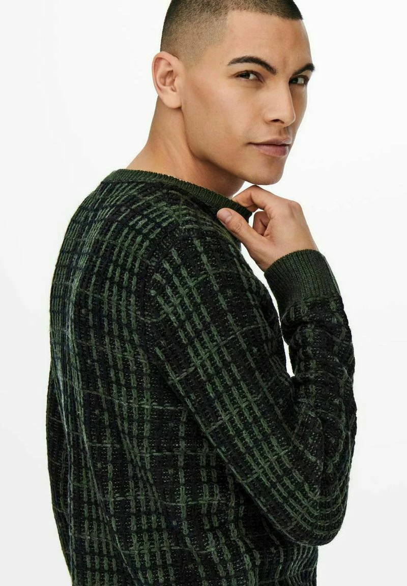 Only & Sons Herren ONSHENRYCREW - Strickpullover - Peat 5 Only & Sons Herren ONSHENRYCREW - Strickpullover - Peat – Bild 5