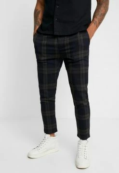 Only & Sons Herren ONSLINUS CHECK PANT - Stoffhose - Dark Navy