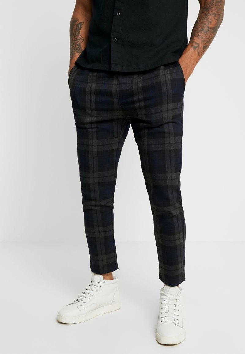 Only & Sons Herren ONSLINUS CHECK PANT - Stoffhose - Dark Navy 1 Only & Sons Herren ONSLINUS CHECK PANT - Stoffhose - Dark Navy
