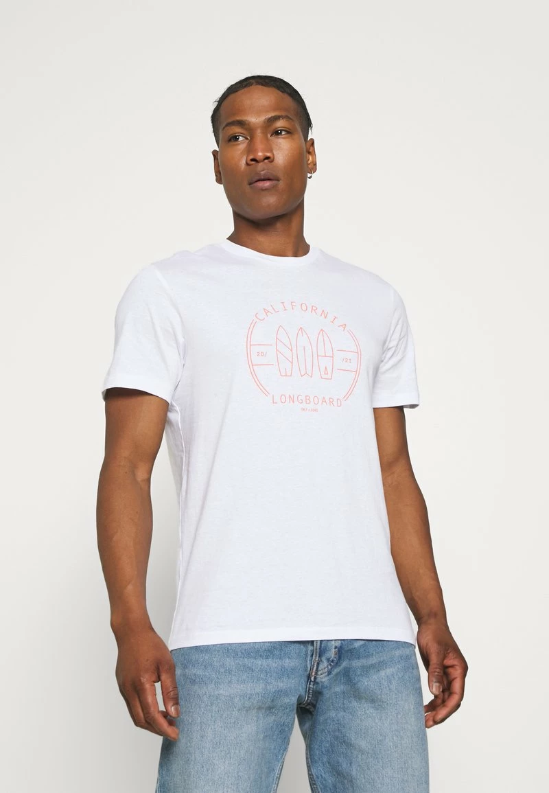 Only & Sons Herren ONSPINE LIFE TEE - T-Shirt Print - White 1 Only & Sons Herren ONSPINE LIFE TEE - T-Shirt Print - White