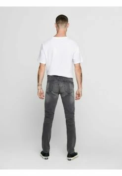 Only & Sons Herren Jeans Skinny Fit - Grau -Only & Sons Geschäft 45e4c6707c6e4f79a5a719ea37ca1ff3
