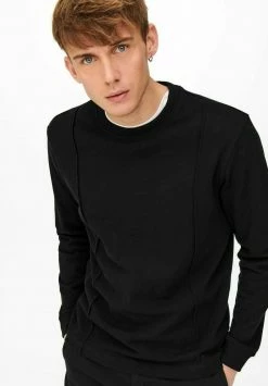 Only & Sons Herren Langarmshirt - Black -Only & Sons Geschäft 46aea3a6937e44489d8cddc066185a75