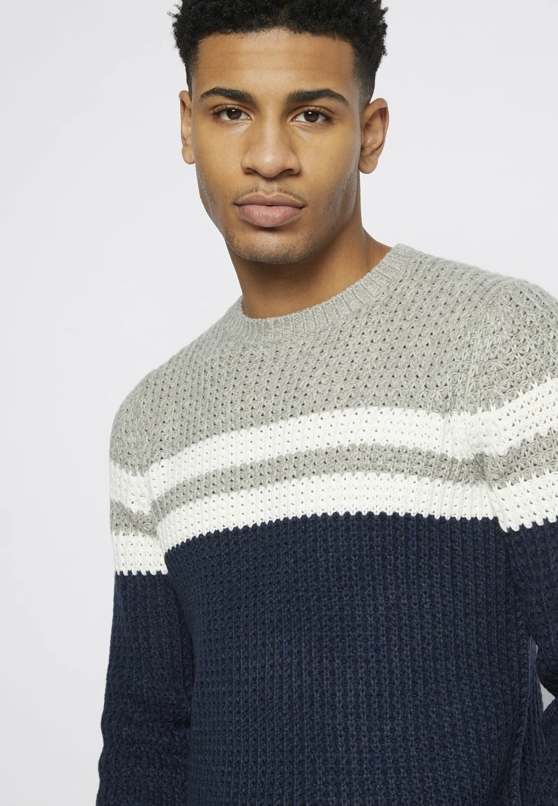 Only & Sons Herren ONSLAZLO STRIPED CREW NECK - Strickpullover - Blue Nights 6 Only & Sons Herren ONSLAZLO STRIPED CREW NECK - Strickpullover - Blue Nights – Bild 6