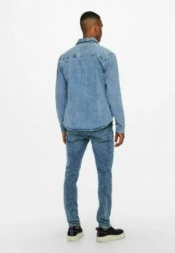 Only & Sons Langarmshirt - Blue Denim | Herren -Only & Sons Geschäft 48ca72d57af840cf8300c94e12d13288