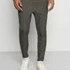 Only & Sons Herren ONSLINUS CROP CHECK PANTS - Stoffhose - Grey Melange