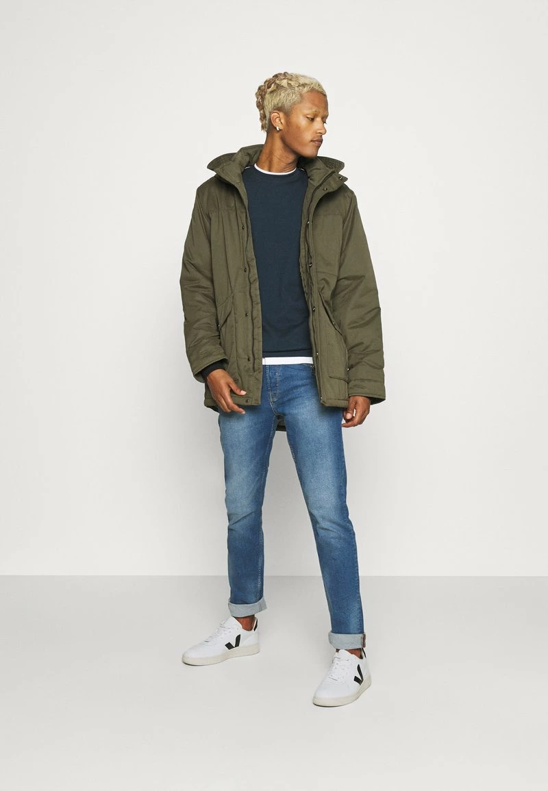 Only & Sons Herren ONSELLIOT - Wintermantel - Olive Night 2 Only & Sons Herren ONSELLIOT - Wintermantel - Olive Night – Bild 2