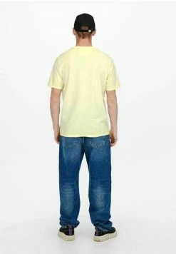 Only & Sons Herren ONSMILLENIUM LIFE WASHED - T-Shirt Basic - Custard -Only & Sons Geschäft 4a93e75ed85c400b907b174ce7cf5b53