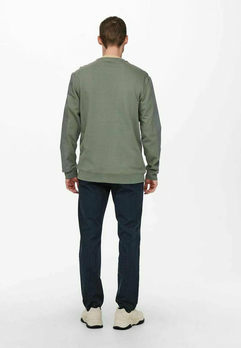 Only & Sons Herren Sweatshirt - Castor Gray 3 Only & Sons Herren Sweatshirt - Castor Gray – Bild 3