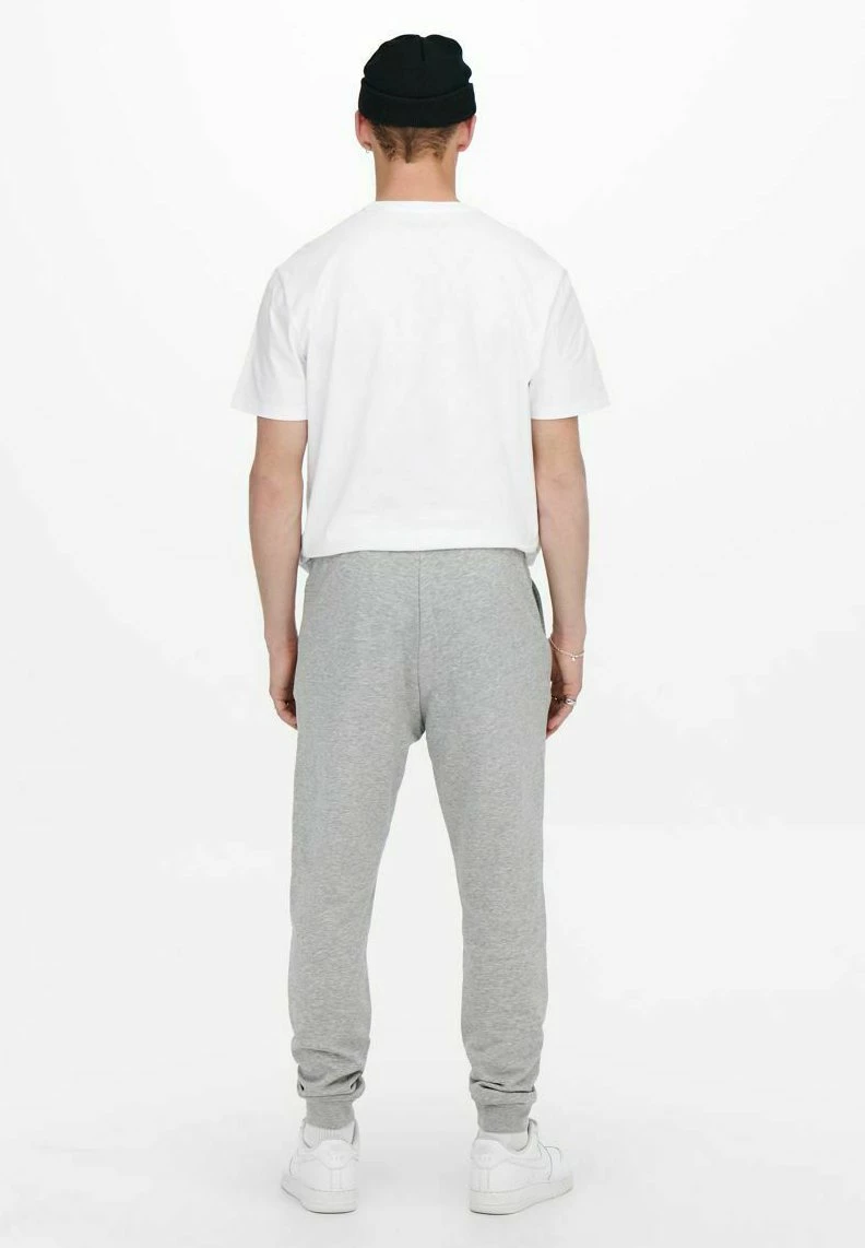 Only & Sons Herren HARVARD - Jogginghose - Light Grey Melange 2 Only & Sons Herren HARVARD - Jogginghose - Light Grey Melange – Bild 2