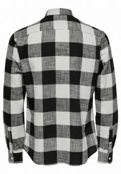 Only & Sons Herren ONSARN LS SLUB CHECK SHIRT - Hemd - Black -Only & Sons Geschäft 4c361b531701411fbfcacff4e8189c64