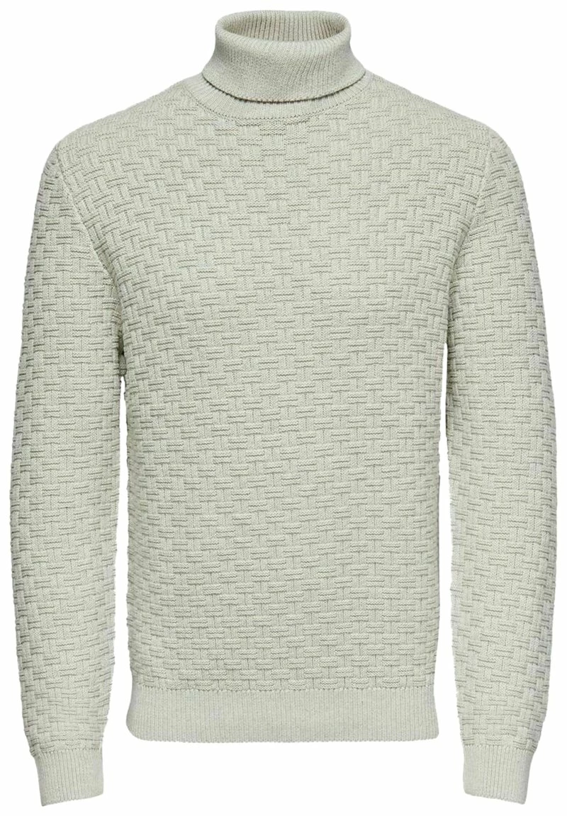 Only & Sons Herren Strickpullover - Light Grey Melange 4 Only & Sons Herren Strickpullover - Light Grey Melange – Bild 4