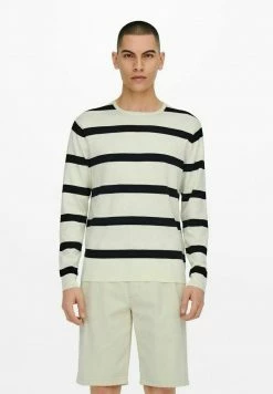 Only & Sons Herren Strickpullover - Star White