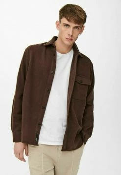 Only & Sons Herren Hemd - Chicory Coffee -Only & Sons Geschäft 4e6bb8ca4de64ec3abc817a4e69b59a5