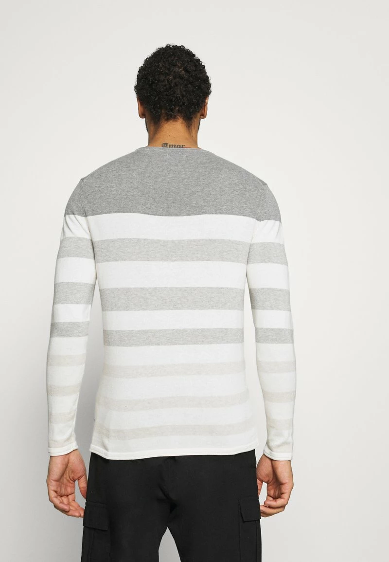 Only & Sons Herren Strickpullover - Medium Grey Melange 3 Only & Sons Herren Strickpullover - Medium Grey Melange – Bild 3