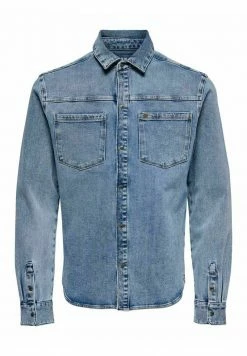 Only & Sons Langarmshirt - Blue Denim | Herren -Only & Sons Geschäft 50827badc6104ca69262fb31e35afd75