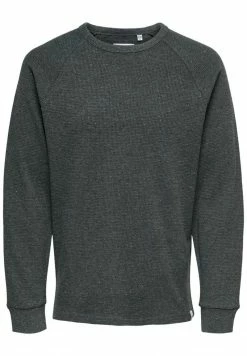 Only & Sons Herren Strickpullover - Dark Grey Melange