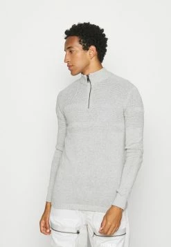 Only & Sons Herren ONSBACE - Strickpullover - Light Grey Melange