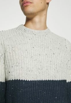 Only & Sons Herren ONSNAZLO NAP BLOCK CREW NECK - Strickpullover - Dress Blues -Only & Sons Geschäft 535d5e6b020f46a39fda3ecb077e812e