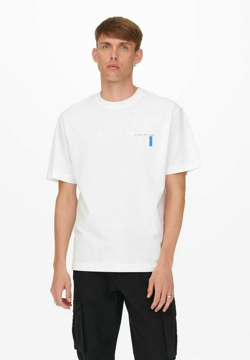 Only & Sons ONSWILBERT TEE - T-Shirt Print - Bright White | Herren 1 Only & Sons ONSWILBERT TEE - T-Shirt Print - Bright White | Herren