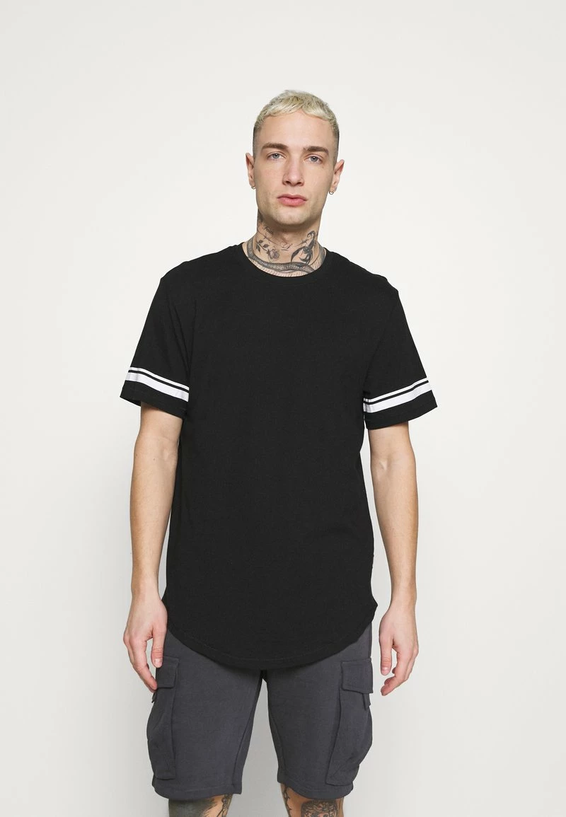 Only & Sons Herren ONSMATT LIFE LONGY STRIPE - T-Shirt Print - Black 1 Only & Sons Herren ONSMATT LIFE LONGY STRIPE - T-Shirt Print - Black