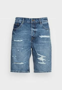Only & Sons Herren ONSAVI DAMAGE - Jeans Shorts - Blue Denim -Only & Sons Geschäft 562943f1f3b149dc8a6c459b562617a2