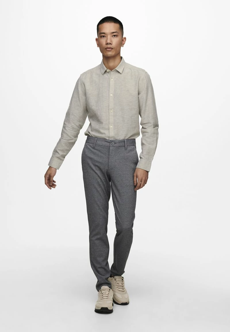 Only & Sons Herren ONSCAIDEN SOLID - Hemd - Beige 2 Only & Sons Herren ONSCAIDEN SOLID - Hemd - Beige – Bild 2