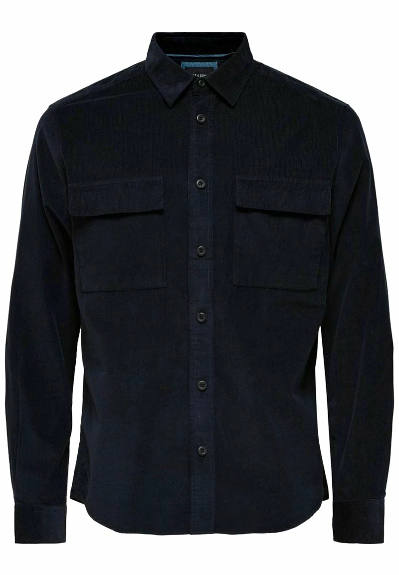 Only & Sons Herren Hemd - Dark Navy 1 Only & Sons Herren Hemd - Dark Navy