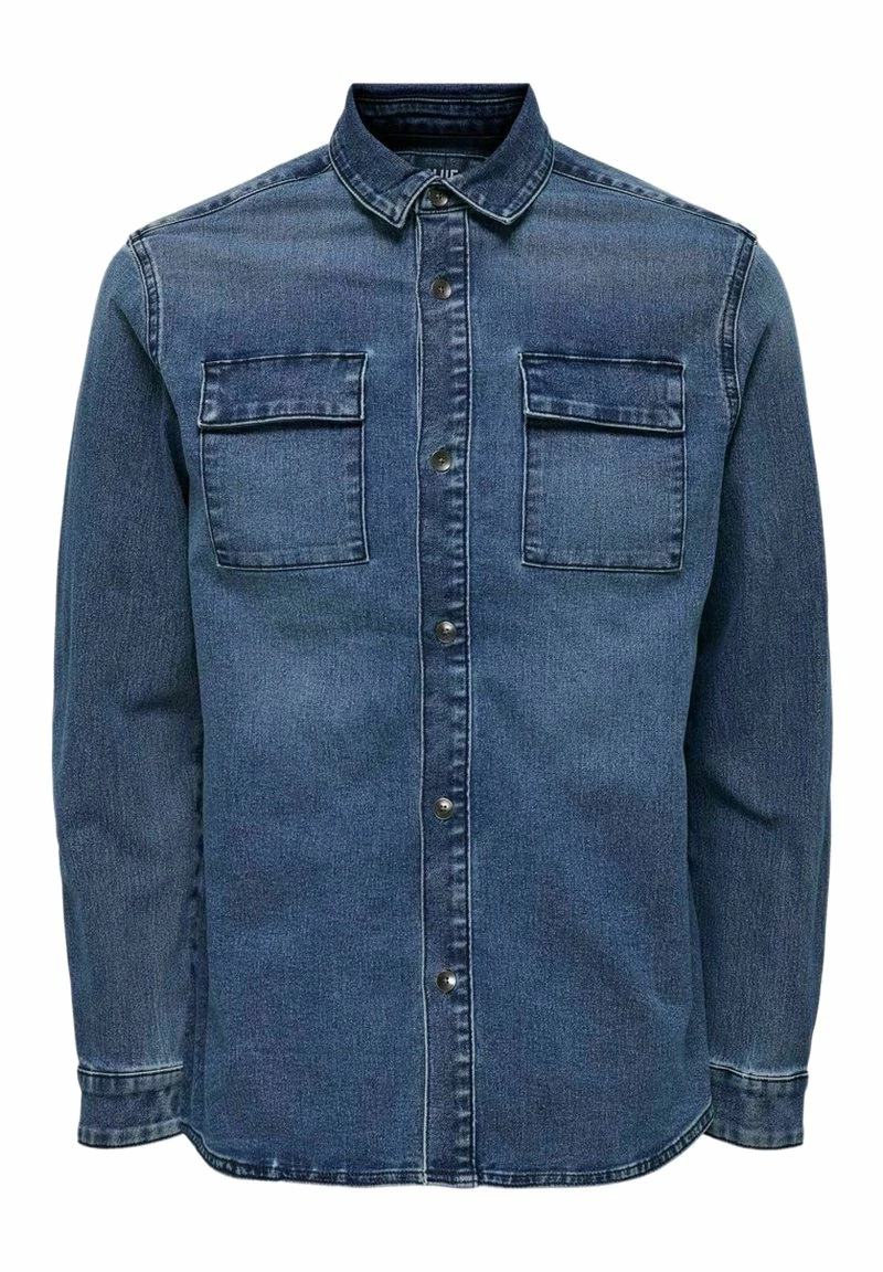 Only & Sons Herren Hemd - Blue Denim 1 Only & Sons Herren Hemd - Blue Denim