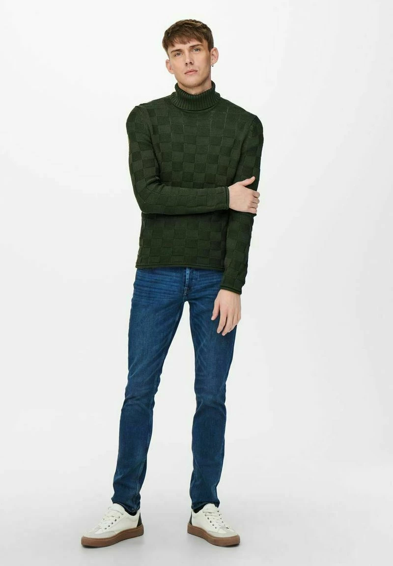 Only & Sons Herren ONSHELIX - Strickpullover - Peat 2 Only & Sons Herren ONSHELIX - Strickpullover - Peat – Bild 2