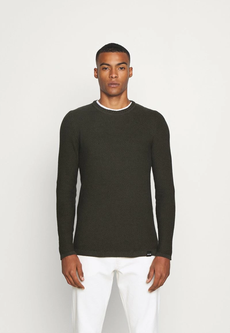 Only & Sons Herren ONSDAN STRUCTURE CREW NECK - Strickpullover - Peat 1 Only & Sons Herren ONSDAN STRUCTURE CREW NECK - Strickpullover - Peat