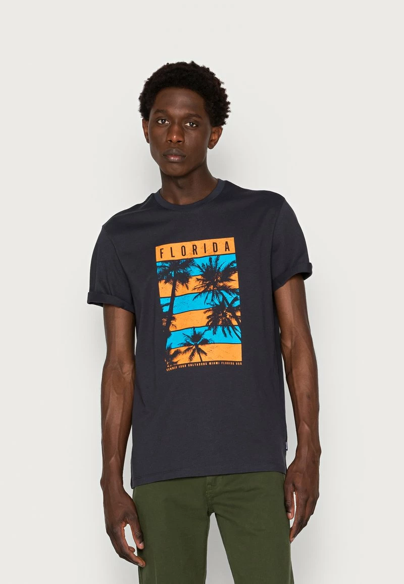 Only & Sons Herren ONSGUNTHER SURF TEE - T-Shirt Print - Dark Navy 1 Only & Sons Herren ONSGUNTHER SURF TEE - T-Shirt Print - Dark Navy
