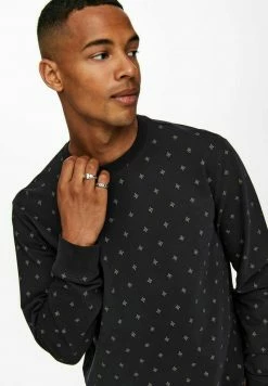 Only & Sons Herren ONSKENNETH LIFE AOP SWEAT NF - Sweatshirt - Dark Navy -Only & Sons Geschäft 5b3352d85c994a50b6c25148c01466fe