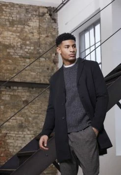 Only & Sons Herren ONSJULIAN KING COAT - Klassischer Mantel - Black