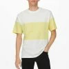 Only & Sons Herren T-Shirt Print - Star White/yellow