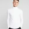 Only & Sons Herren ONSMICHAN SLIM ROLLNECK TEE - Langarmshirt - White