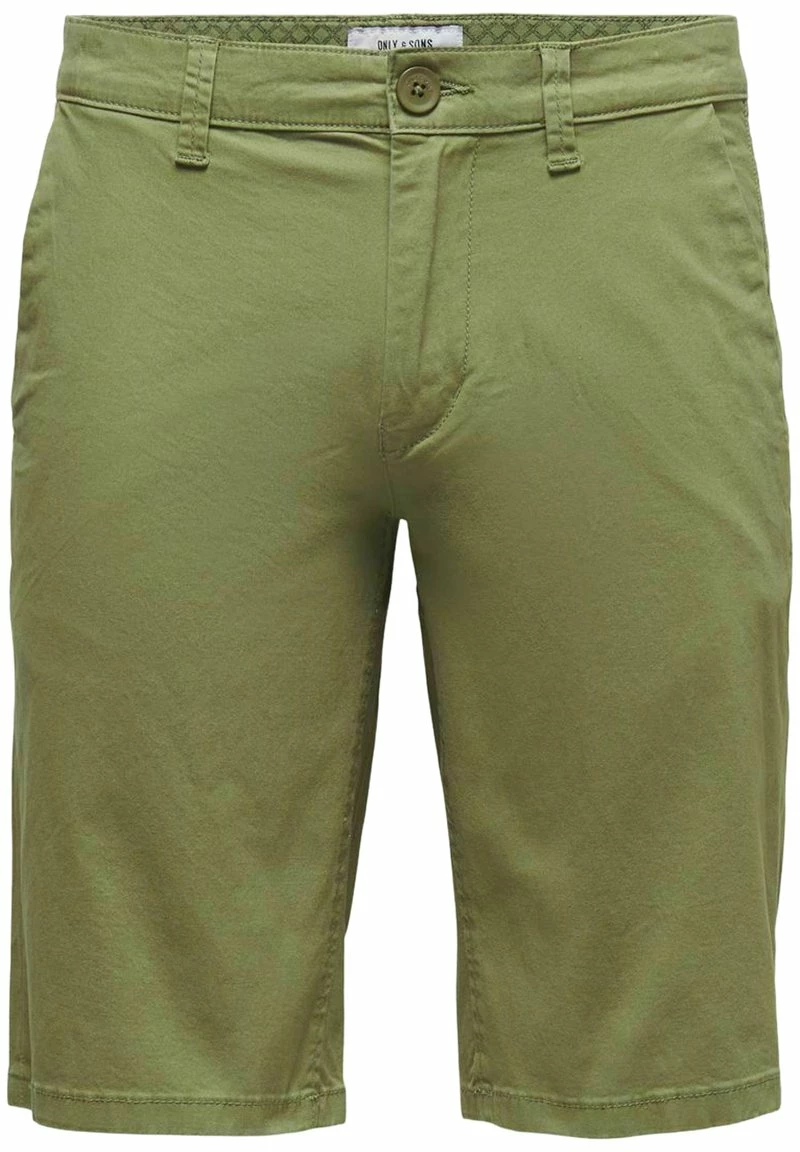 Only & Sons Herren Shorts - Martini Olive 4 Only & Sons Herren Shorts - Martini Olive – Bild 4