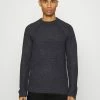 Only & Sons Herren ONSKELVIN STRUC CREW NECK - Strickpullover - Dark Grey Melange