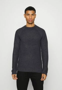 Only & Sons Herren ONSKELVIN STRUC CREW NECK - Strickpullover - Dark Grey Melange