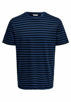 Only & Sons ONSJAMIE LIFE SS STRIPE REG TEE NOO - T-Shirt Print - Estate Blue | Herren